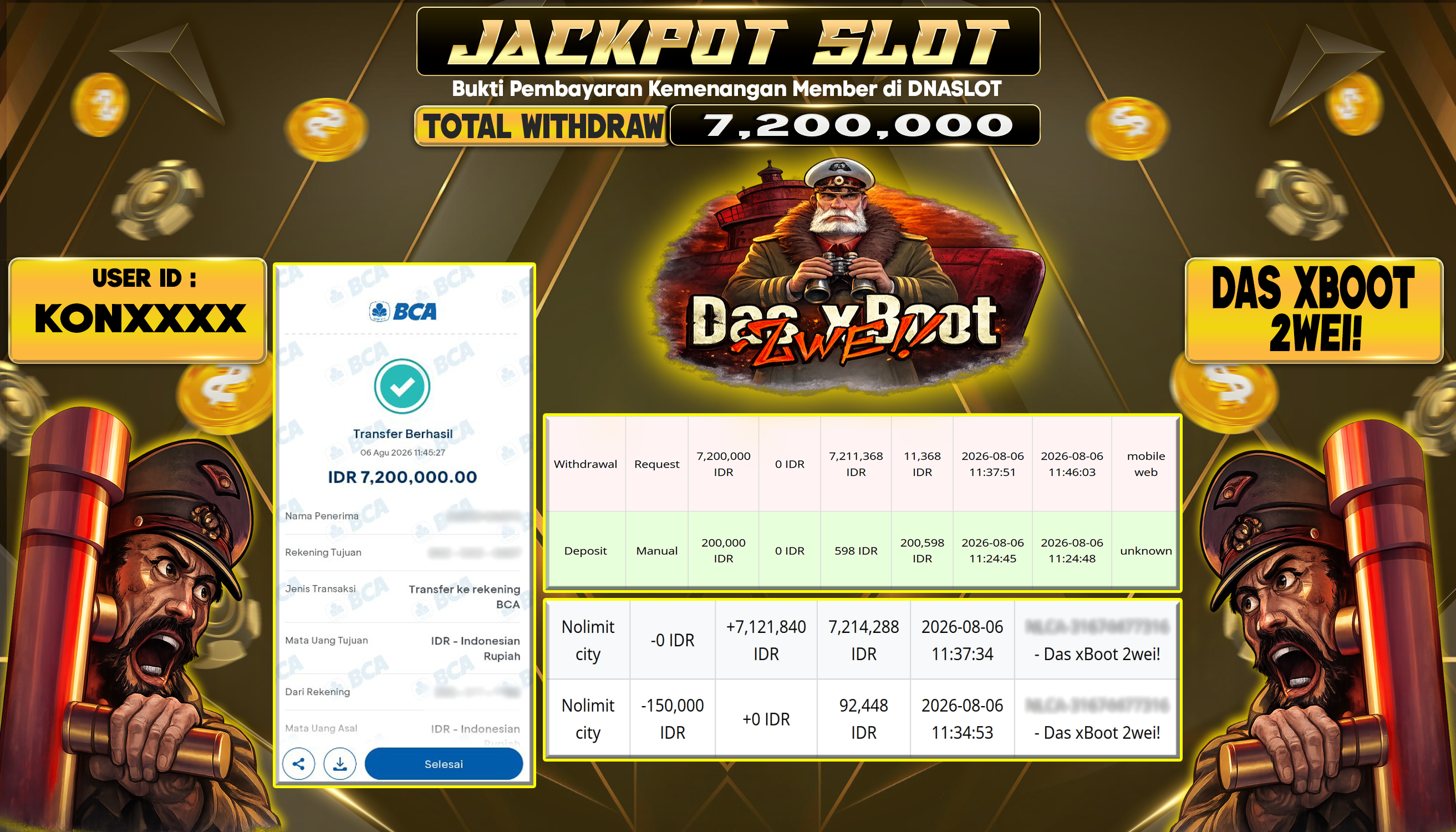 JACKPOT SLOT Nolimit city  -   Das xBoot 2wei!  06 AGUSTUS 2026